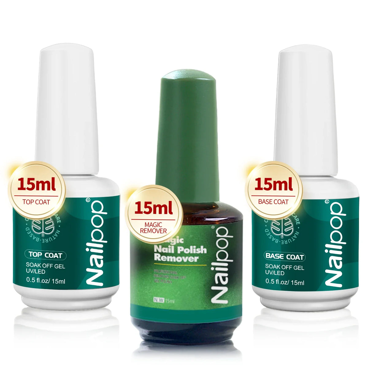 Nailpop Nail Dehydrator and Primer Acid Free Natural Nail Prep for Acrylic and UV Gel Nail Polish Fast Dry Superior Bonding Set 19