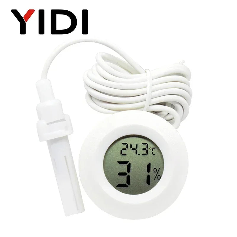 Mini LCD Digital Thermometer Hygrometer | Dual Probe Temperature Humidity Monitor 11