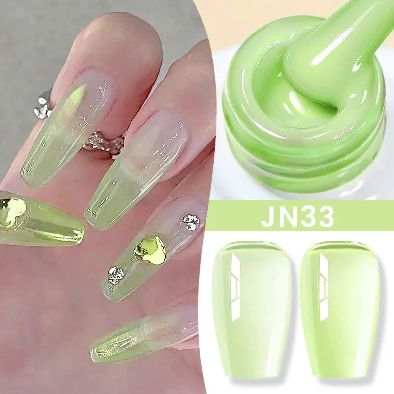 BORN PRETTY 83 Colors 10ml Jelly Nude Gel Nail Polish Autumn Amber Semi Transparent Manicure Soak off UV LED Nails Gel Varnish 48