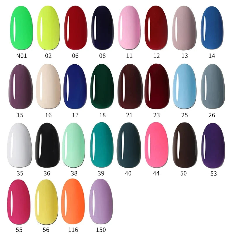 MSHARE 100ML Nail Gel Polish Soak Off UV LED Nails Vernis Semi Permanent Varnish Polish White Red Nail Gel Art 6