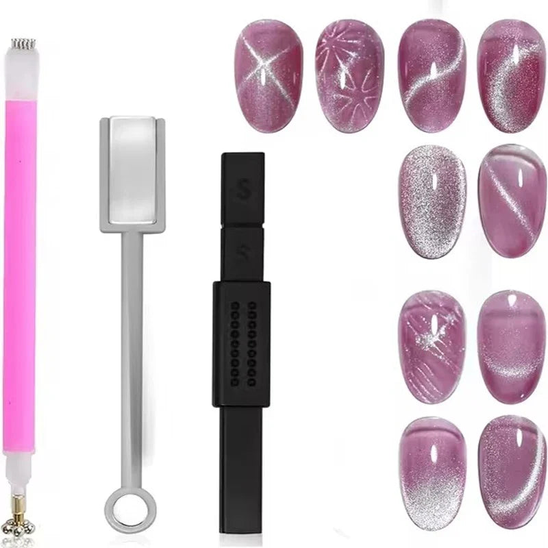 MAYCHAORomantic Galaxy Cat Eye Gel Nail Polish With Magnet Soak off UV Holographic Magnetic Rainbow Gel Polish for Nail Manicure 49