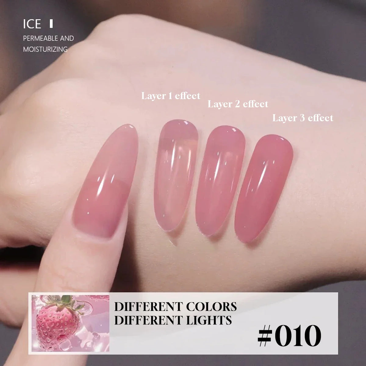 MIANEL  12ML Japanese Style Fairy Gel Nail Polish White Pink Nude Color Ice Clear Nail Polish Pink Nails Summer Nails 1-24pcs 38