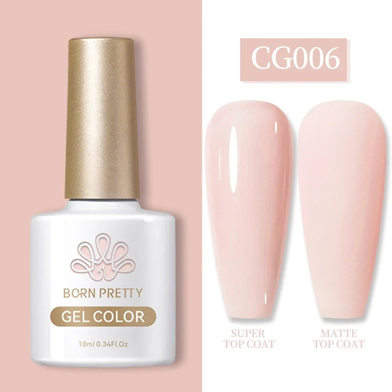 BORN PRETTY 10ml Clear Blooms Gel Polish UV LED Soak Off Nail Art Polish for Spreading Effect Marble Nail Polish Gel Painting 18