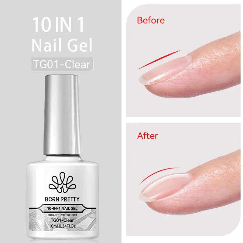 BORN PRETTY 10ml Fruit Purple Grape Cat Magnetic Gel Nail Polish 2025 New Whitening Guava Glass Beads Varnish Nail Supplies 28