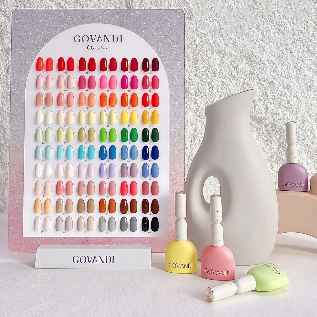 60 Colors Korean Style Loverly Macaron Gel Polish Set 15ML UV Gel Enamel Manicure Salon Soak Off Nail Polish Kit With Color Card 7