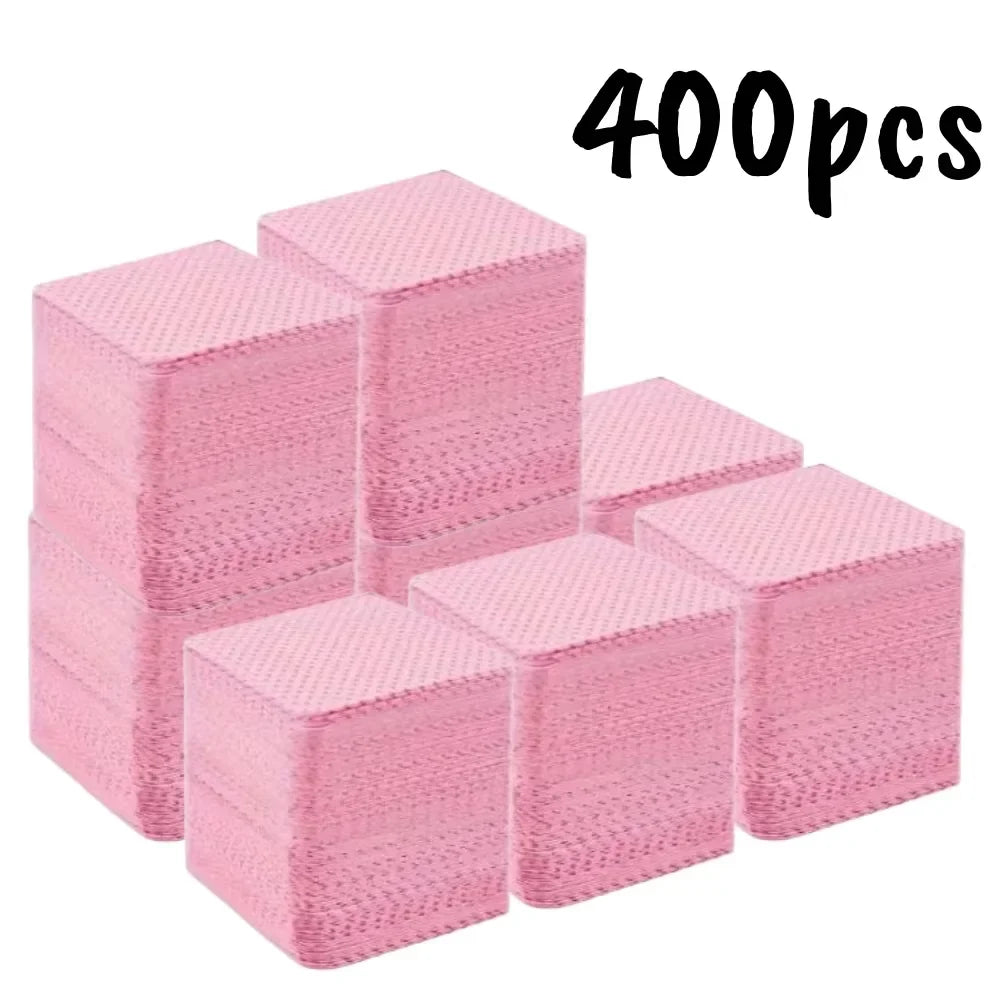 20/600pcs Lint-Free Nail Wipes Gel Cleansing Tissues Aluminum-Free Nail Polish Remover Pads for NaiArt Beauty Cleaning Care Tool 6