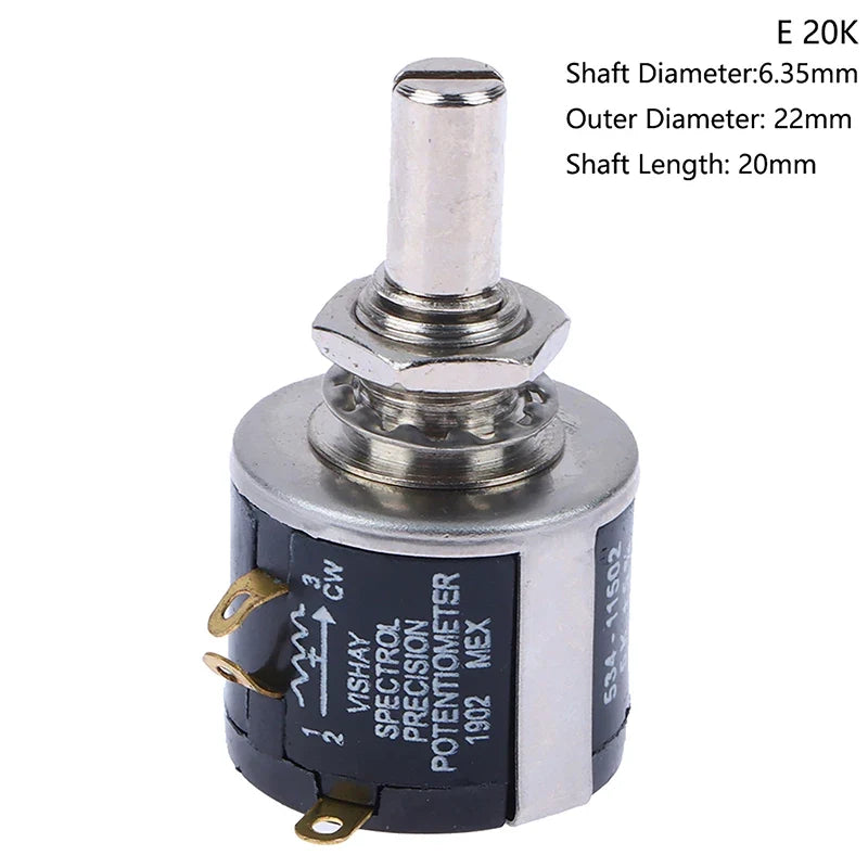 ZLinKJ 534 Series Wire Wound Potentiometer | Precision 2W Multi-Value Resistor 12