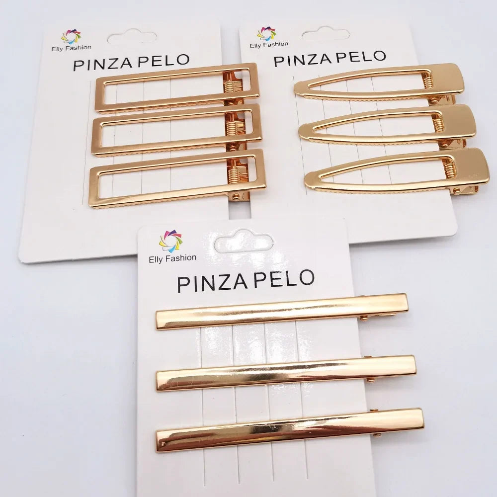 Clips Crab Hollowing Out Hairpin Metal Geometric Hair Claw Barrette Women Girls Korean Hair