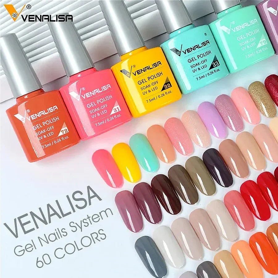 Luxury Color Nail Gel Venalisa Gel Nail Polish Lacquer Soak Off UV LED Long Lasting Nail Gel Varnish Good Price Super Gel Polish 2