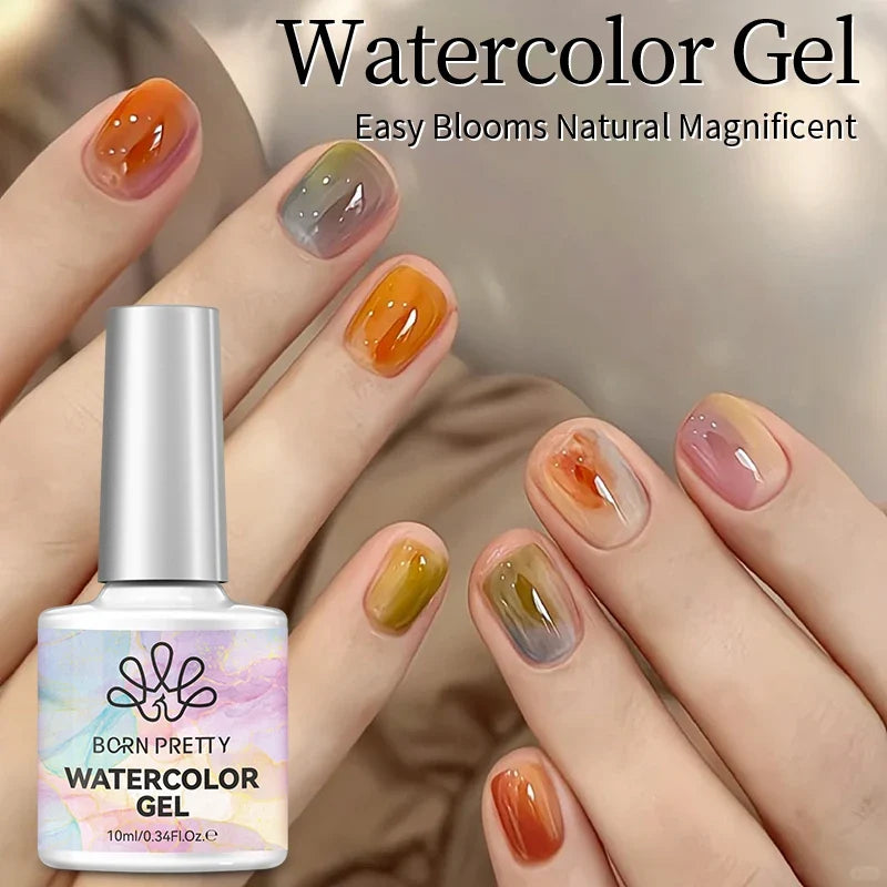 BORN PRETTY Jelly Nude Gel Nail Polish 10ml Light Pink Peach Translucent Color UV Light Cure Gel Varnish Nail Art DIY at Home 76