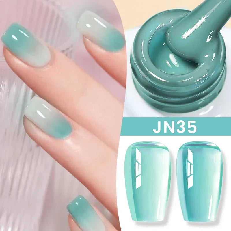 BORN PRETTY 83 Colors 10ml Jelly Nude Gel Nail Polish Autumn Amber Semi Transparent Manicure Soak off UV LED Nails Gel Varnish 24