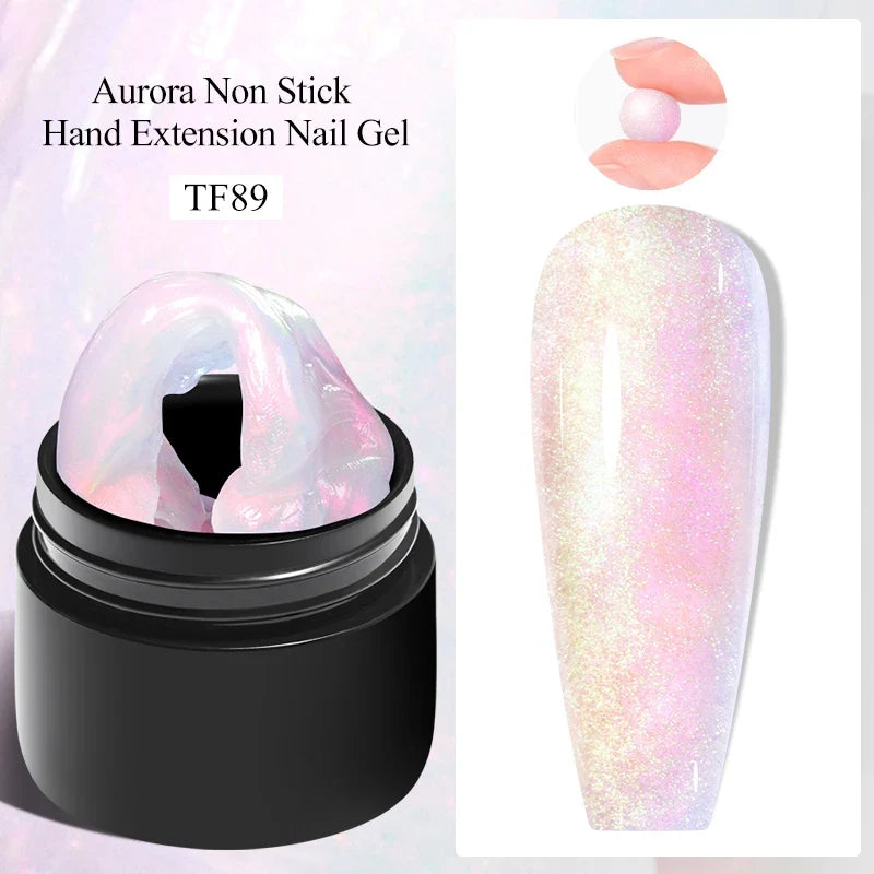 Milky White Nail Extension Gel Clear Nude Building UV Gel For Nails Finger Extensions Form Tips French Nails Manicure Nail Art 8
