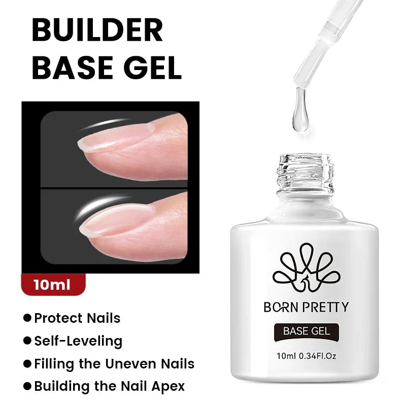 BORN PRETTY 10ml Clear Blooms Gel Polish UV LED Soak Off Nail Art Polish for Spreading Effect Marble Nail Polish Gel Painting 40