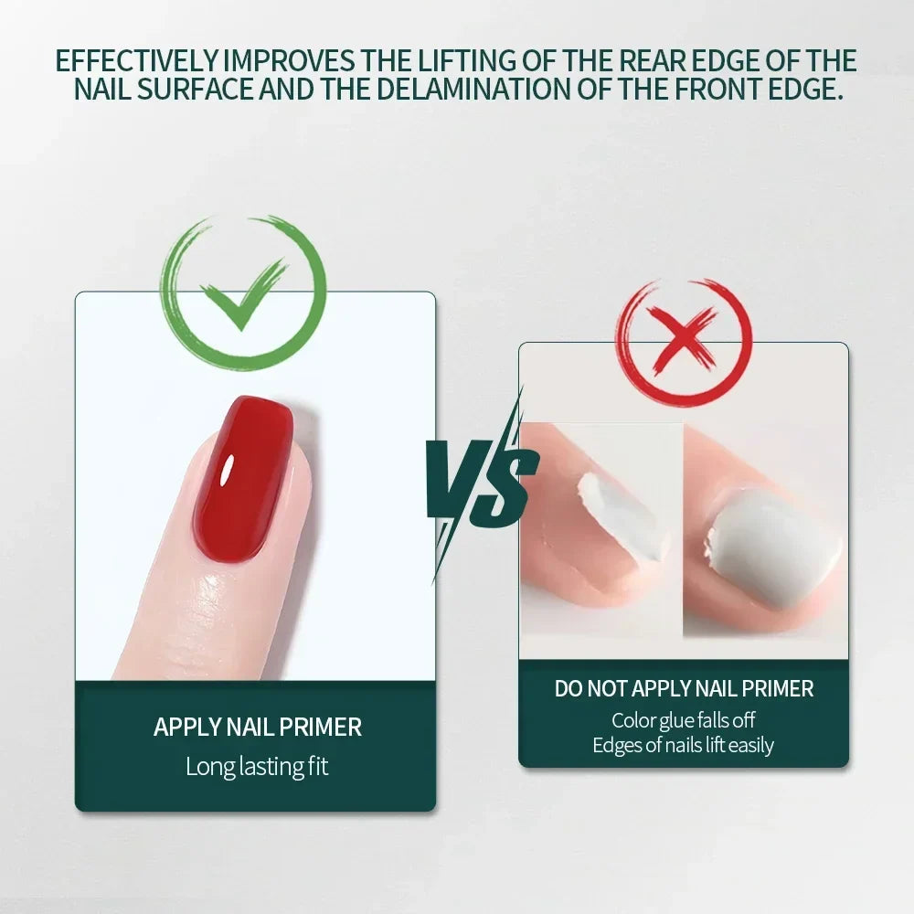 Nailpop Nail Dehydrator and Primer Acid Free Natural Nail Prep for Acrylic and UV Gel Nail Polish Fast Dry Superior Bonding Set 2