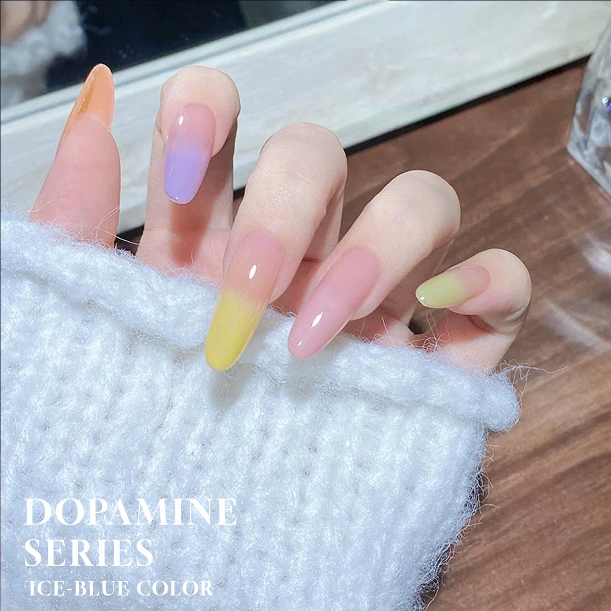 MIANEL 12ML 1-6PCS 2026 New Release Jelly Dopamine Candy Gel Nail Polish - Multi-Color Nude Sheer Finish Bestseller 3