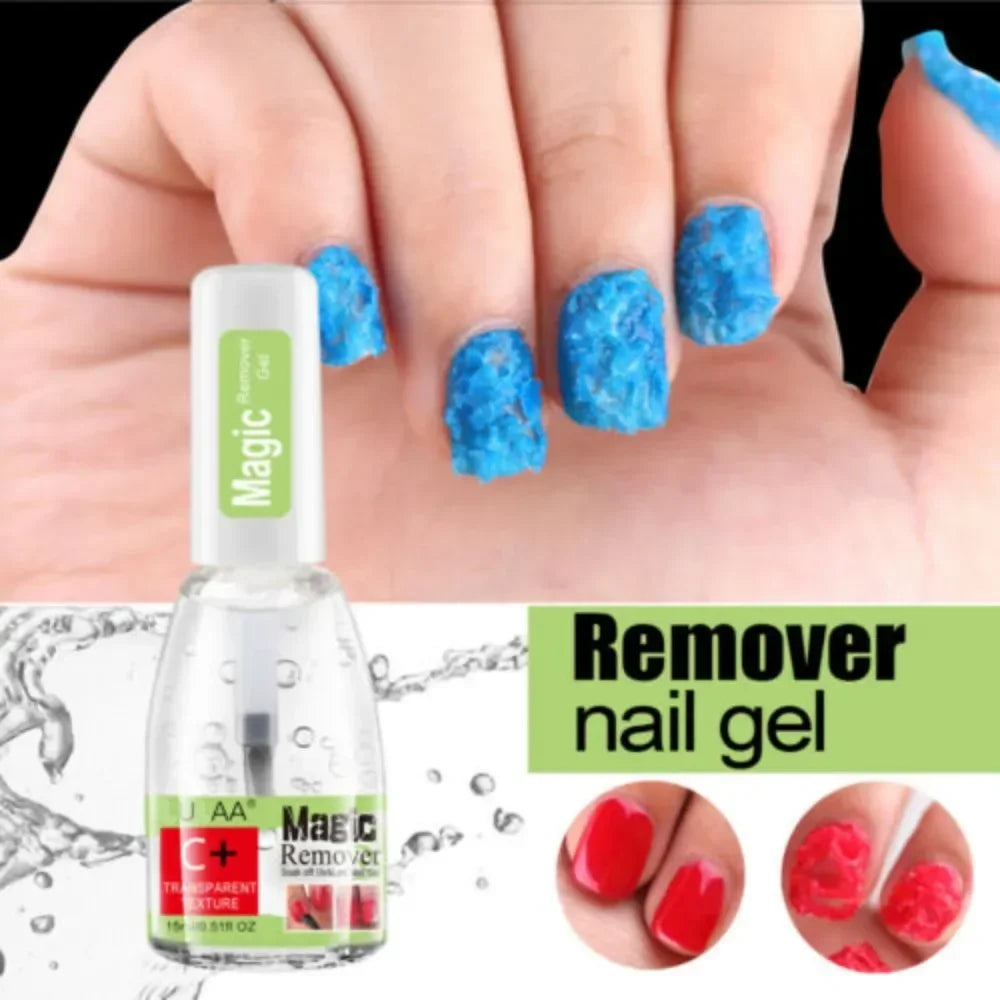 3-5 Mins Fast Remover Magic Remover Gel Nail Polish 15ml Soak Off UV LED Burst Removal Cleaner Nail Art Tools Manicure Cleaner 4