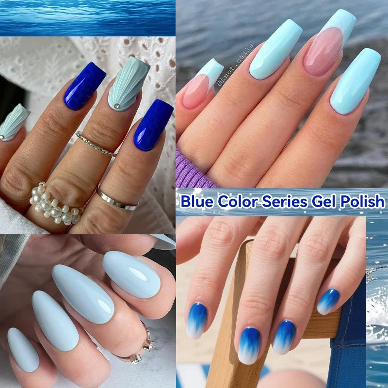LILYCUTE 6Pcs/set 7ml Coffee Series Gel Nail Polish Kit 125 Colors Manicure Semi Permanent Soak Off UV Nail Art Gel Varnish 6