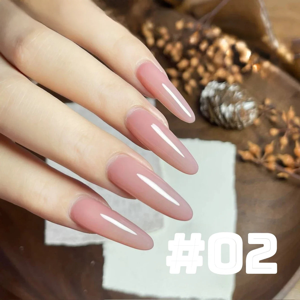 MIANEL  12ML Japanese Style Fairy Gel Nail Polish White Pink Nude Color Ice Clear Nail Polish Pink Nails Summer Nails 1-24pcs 39