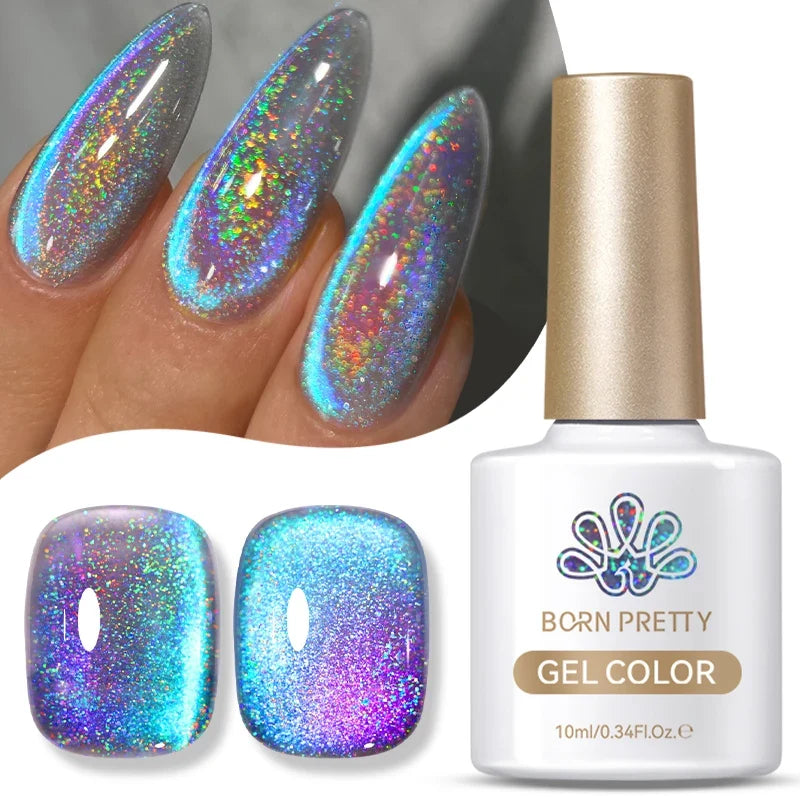 BORN PRETTY 10ml Fruit Purple Grape Cat Magnetic Gel Nail Polish 2025 New Whitening Guava Glass Beads Varnish Nail Supplies 33