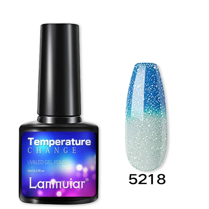 Temperature Color Changing Thermal Nail Polish Fast Drying Water-based Gradient Nail Varnish Manicure Supplies Nail Art 10