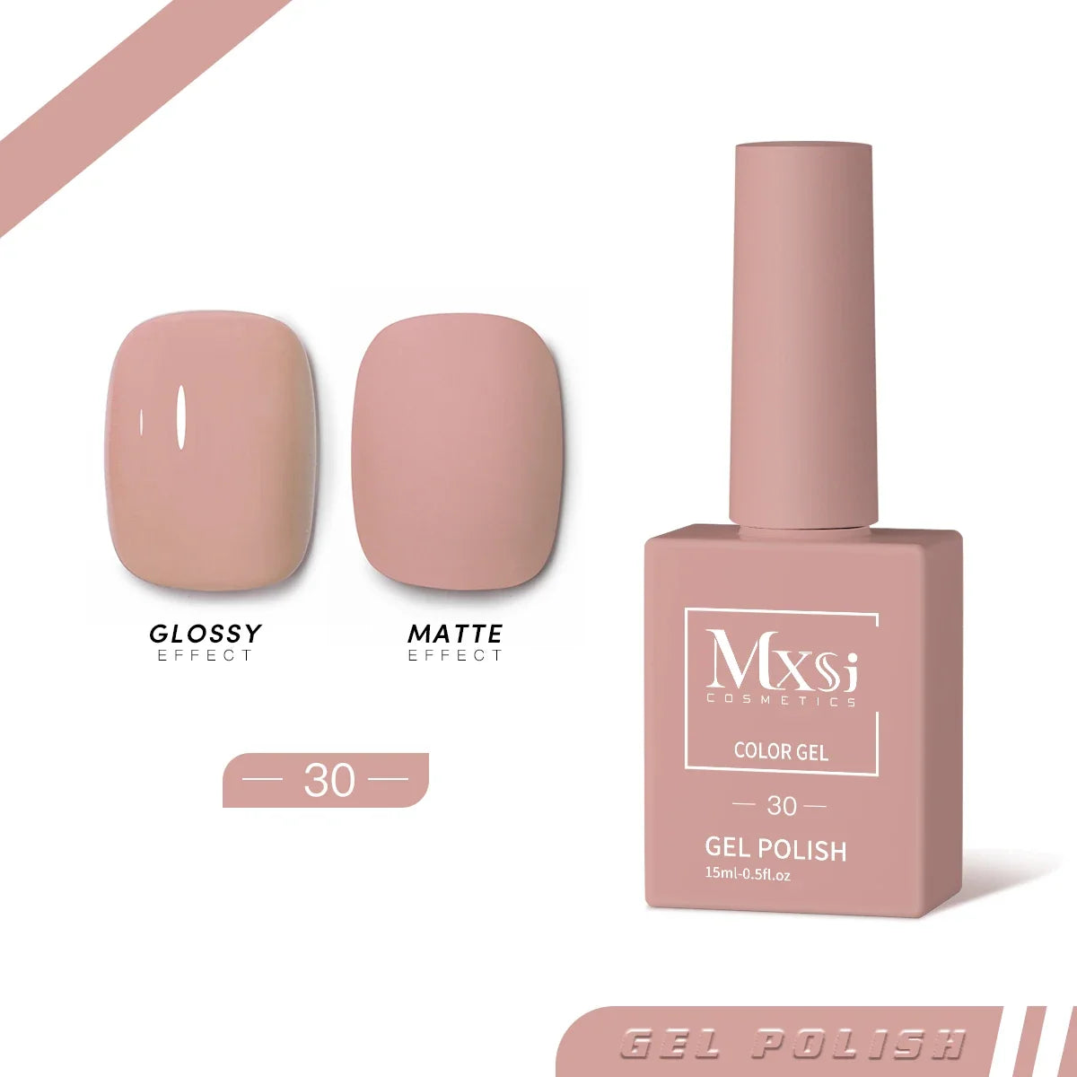 Mxsi 15ml Gel Nail Polish Neon Brown Royal Blue Red Green Pastal Nude Nail Art Varnish Gel Lacquer Top Coat UV Gel Nail Not Set 27