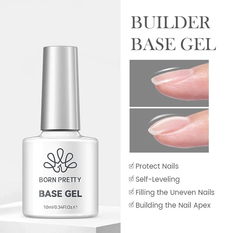BORN PRETTY Jelly Nude Gel Nail Polish 10ml Light Pink Peach Translucent Color UV Light Cure Gel Varnish Nail Art DIY at Home 59