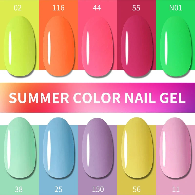 MSHARE 100ML Nail Gel Polish Soak Off UV LED Nails Vernis Semi Permanent Varnish Polish White Red Nail Gel Art 3