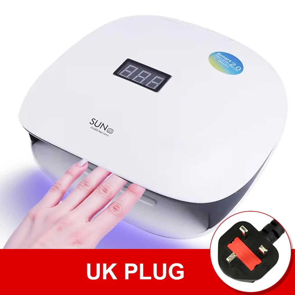 Professional Nail Lamp For Manicure With 4 Timers Setting 48W UV LED Nail Lamp Nails For Fast Curing Gel Nail Polish For Salon 8