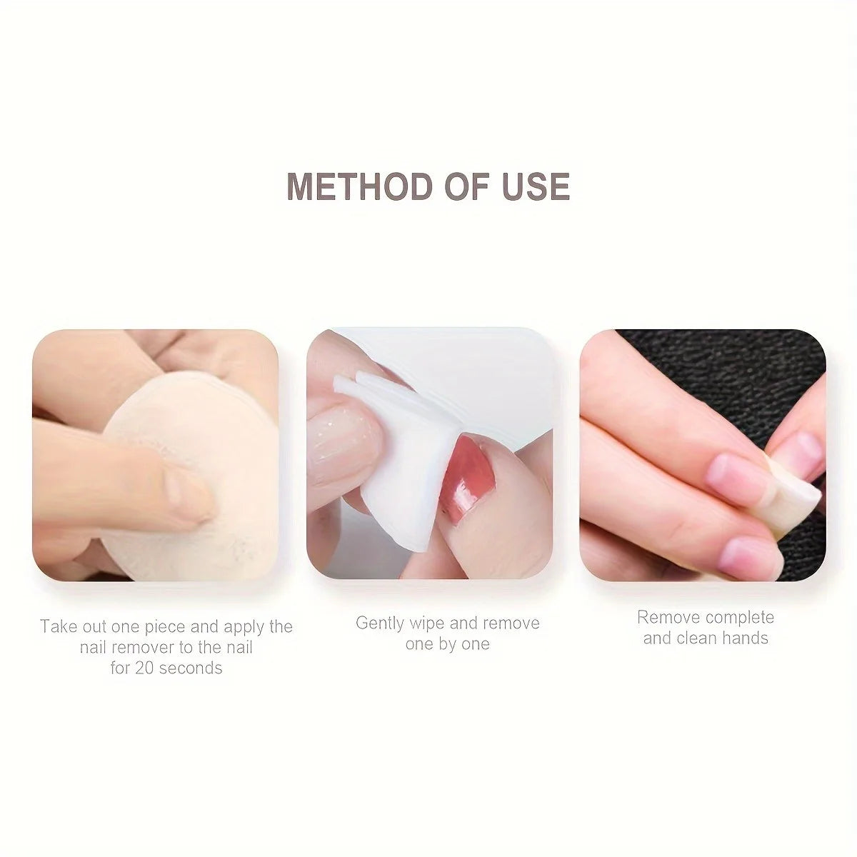 32pcs/Box Strawberry Nail Polish Remover Pads, Soft Absorbable Wipes for Easy Manicure & Pedicure Care 5