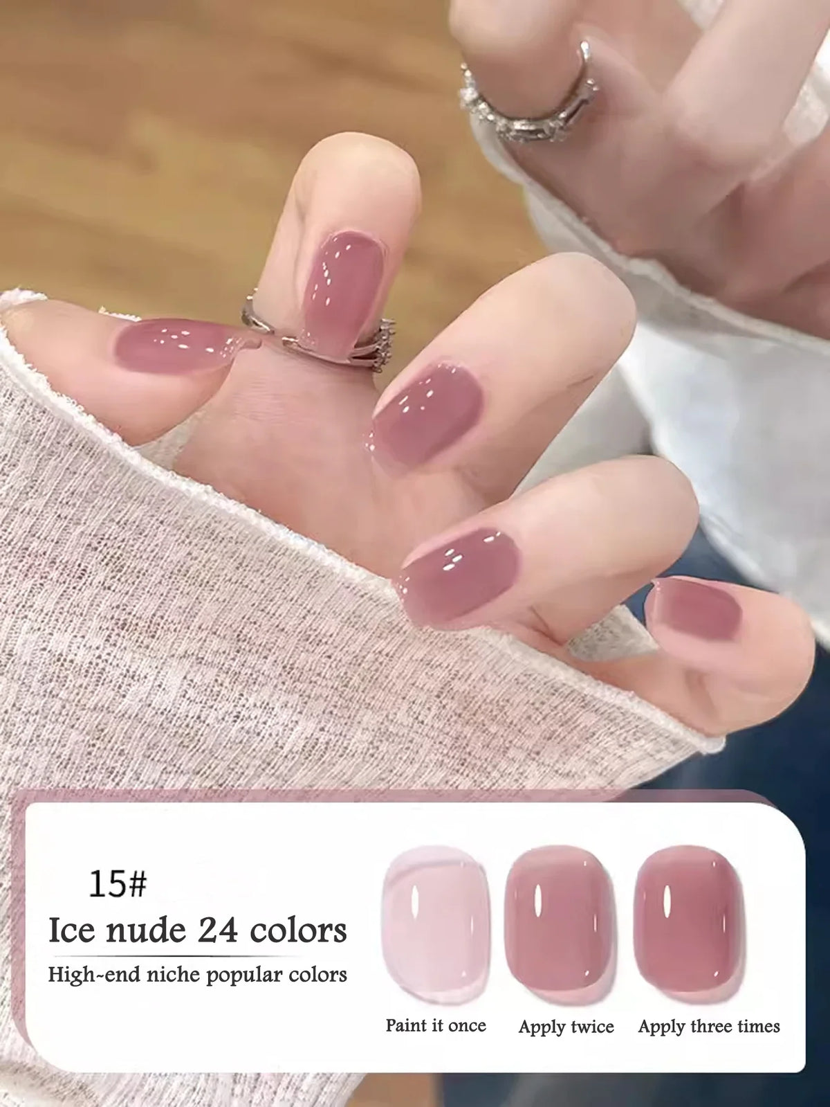 10ML 1-24PCS Milk White Jelly Gel Nail Polish Nail Art 2026 New Popular Nail Supplies UV LED Light Nails Black Red Nails 35