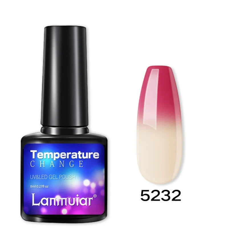 Temperature Color Changing Thermal Nail Polish Fast Drying Water-based Gradient Nail Varnish Manicure Supplies Nail Art 29