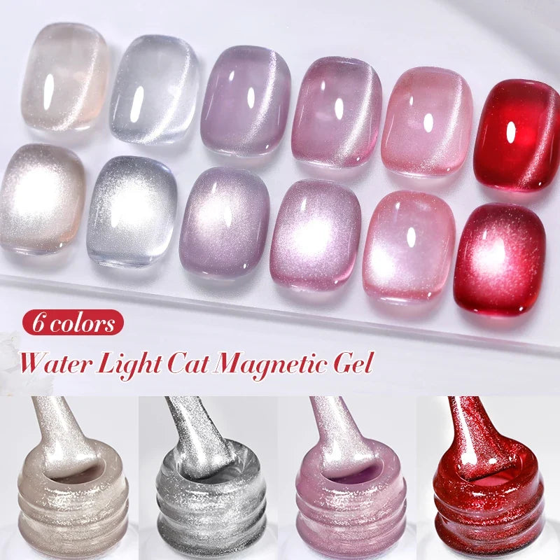 BORN PRETTY 10ml Silver Water Light Cat Magnetic Gel Nail Polish Nail Supplies Vernis Semi Permanent Gel for Fall Winter Nails 2