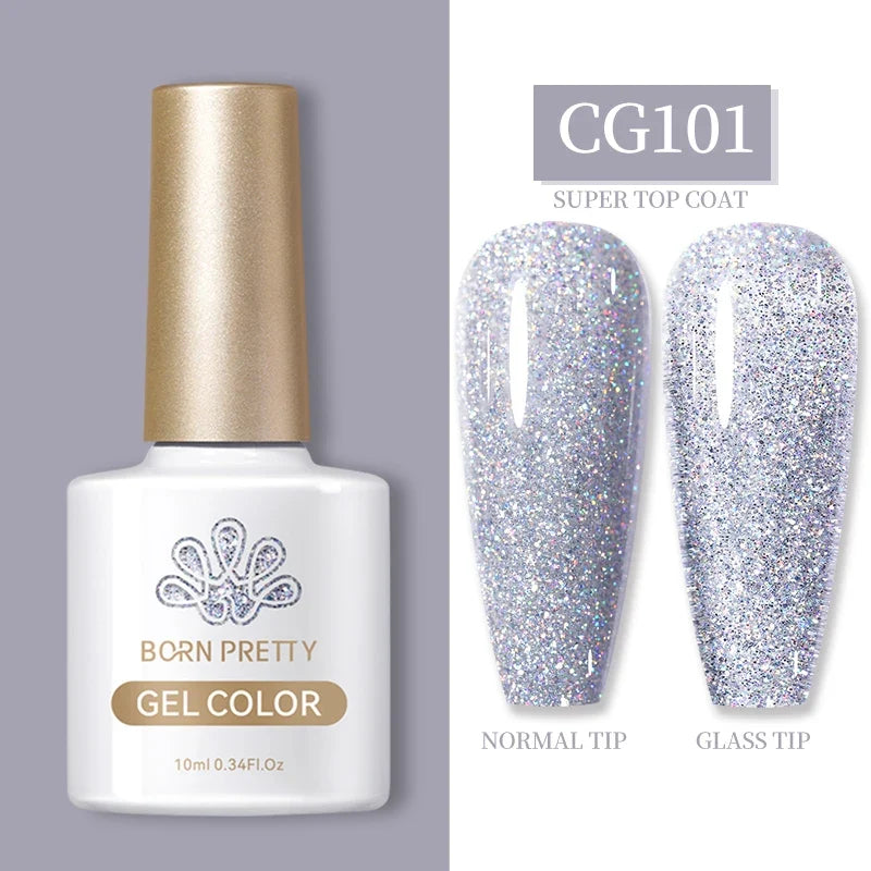 BORN PRETTY 10ml Clear Blooms Gel Polish UV LED Soak Off Nail Art Polish for Spreading Effect Marble Nail Polish Gel Painting 53