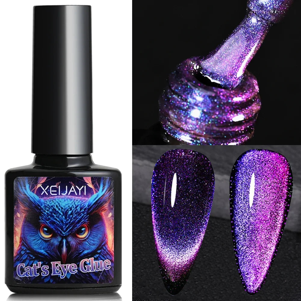 XEIJAYI Pink Cat Eye Gel Nail Polish Ceramic Magnetic Gel UV Semi-permanent Enamels Varnish Nail Supplies For Professionals Gel 25