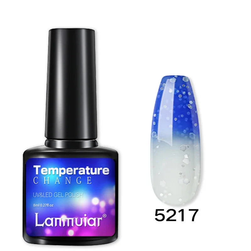 Temperature Color Changing Thermal Nail Polish Fast Drying Water-based Gradient Nail Varnish Manicure Supplies Nail Art 9