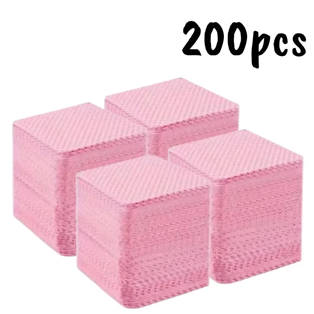 20/600pcs Lint-Free Nail Wipes Gel Cleansing Tissues Aluminum-Free Nail Polish Remover Pads for NaiArt Beauty Cleaning Care Tool 3