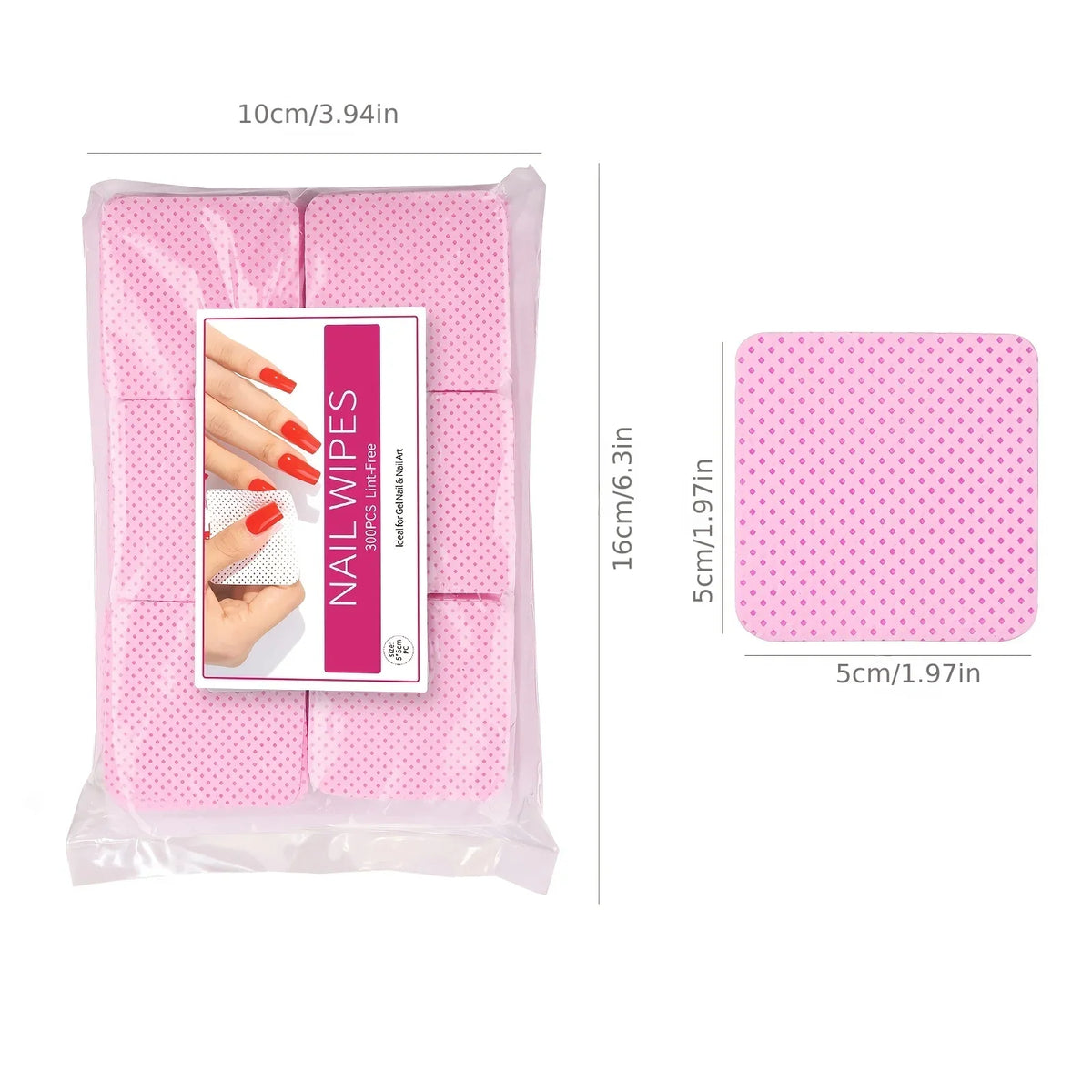 Nail Polish Remover Wipes Nail Cleaning Pads, Non Woven Nail Pads For Women Girl Beauty Salon 4
