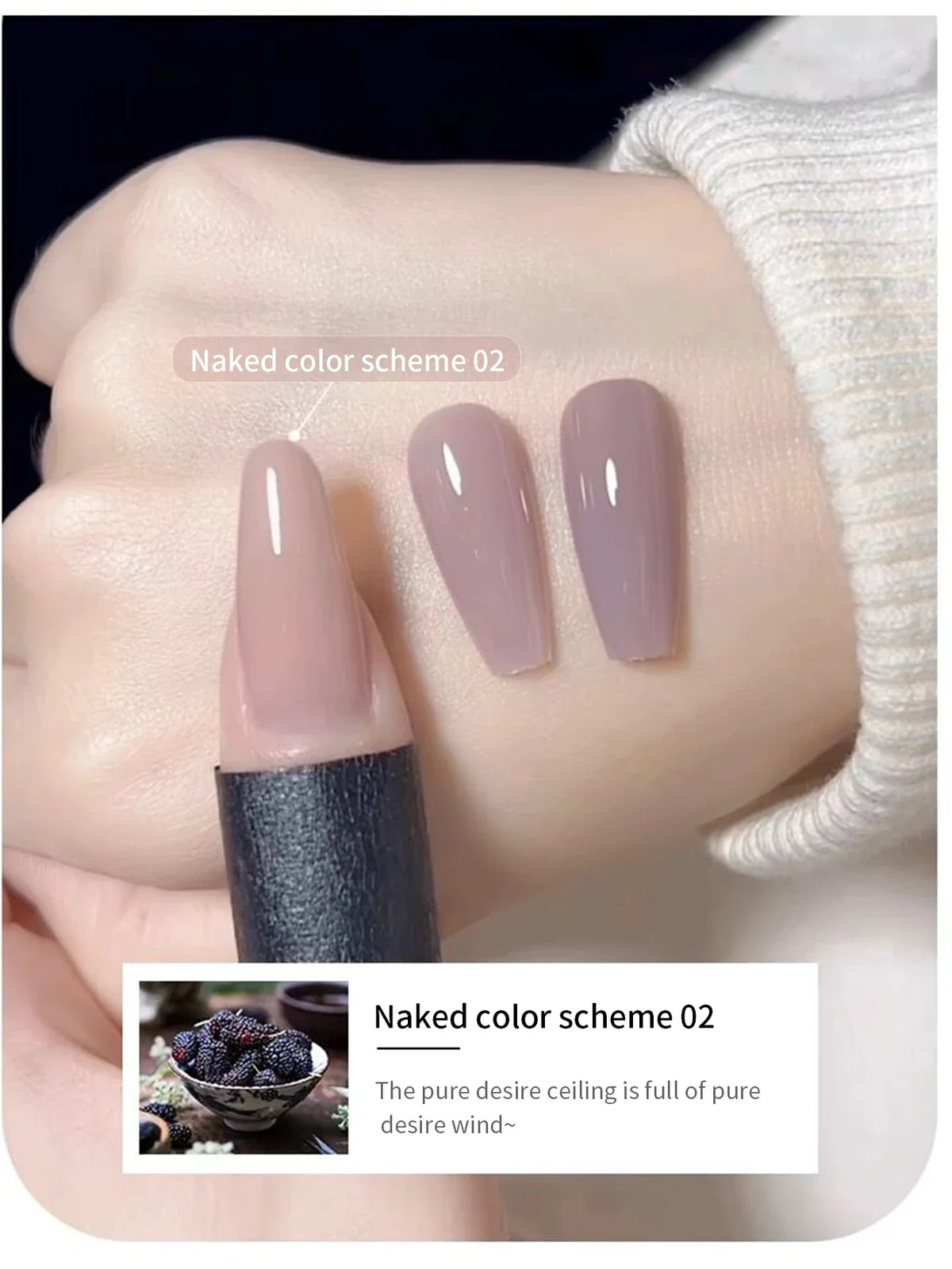 MIANEL  12ML Japanese Style Fairy Gel Nail Polish White Pink Nude Color Ice Clear Nail Polish Pink Nails Summer Nails 1-24pcs 41