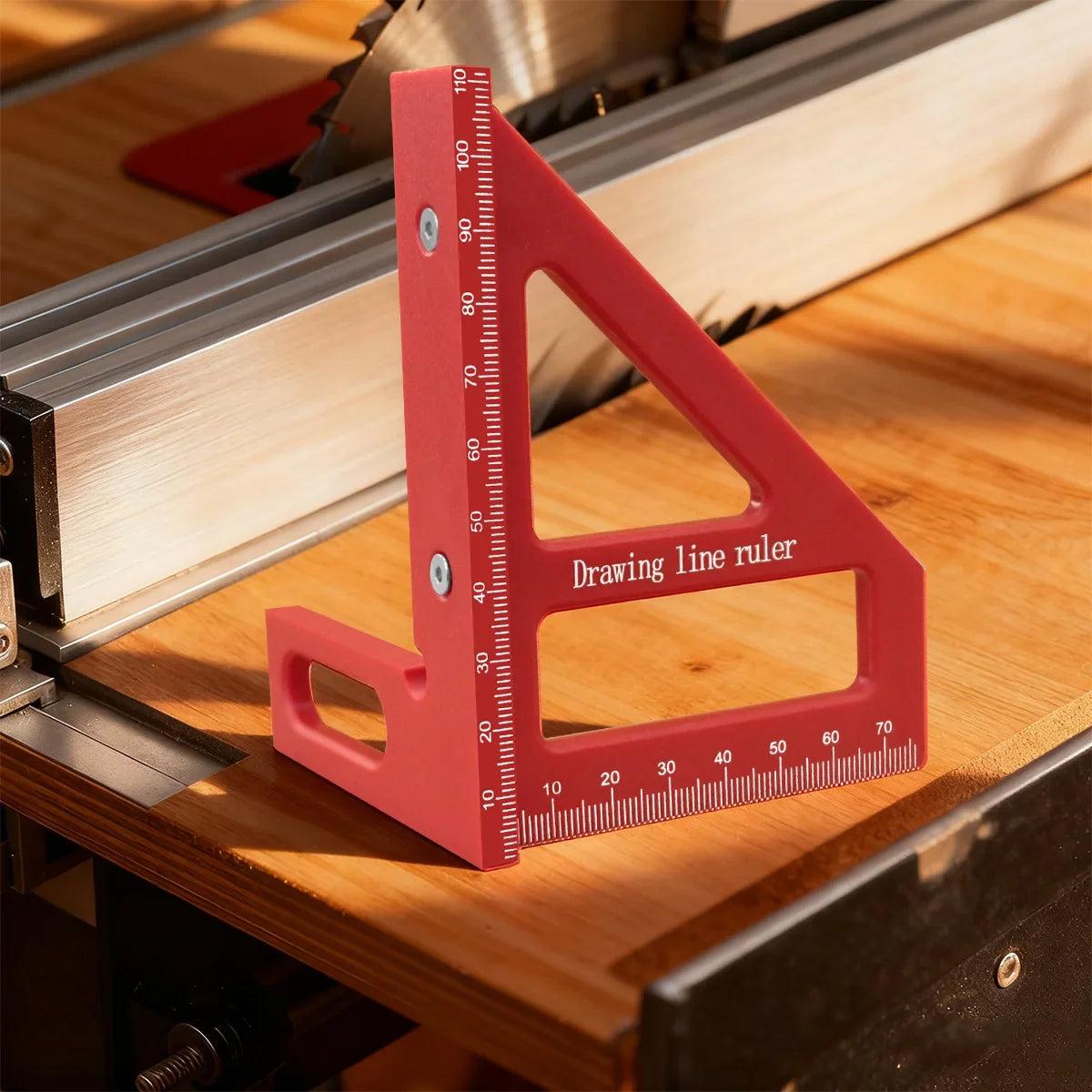 Multi-Angle Measuring Ruler | 45/90 Degree Plastic Carpenter Square Tool for Woodworking 6