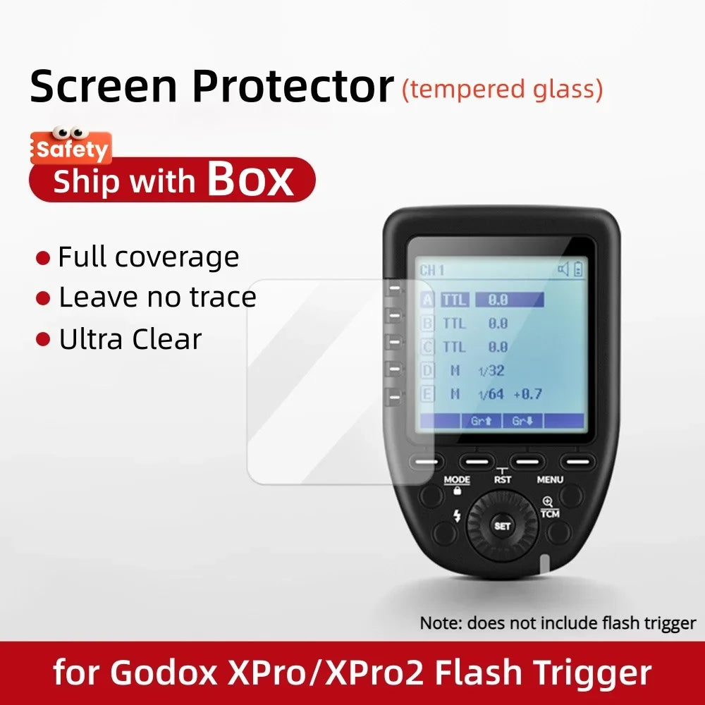 9H Tempered Film Glass Screen Protector Cap for Godox iT30Pro & more 14