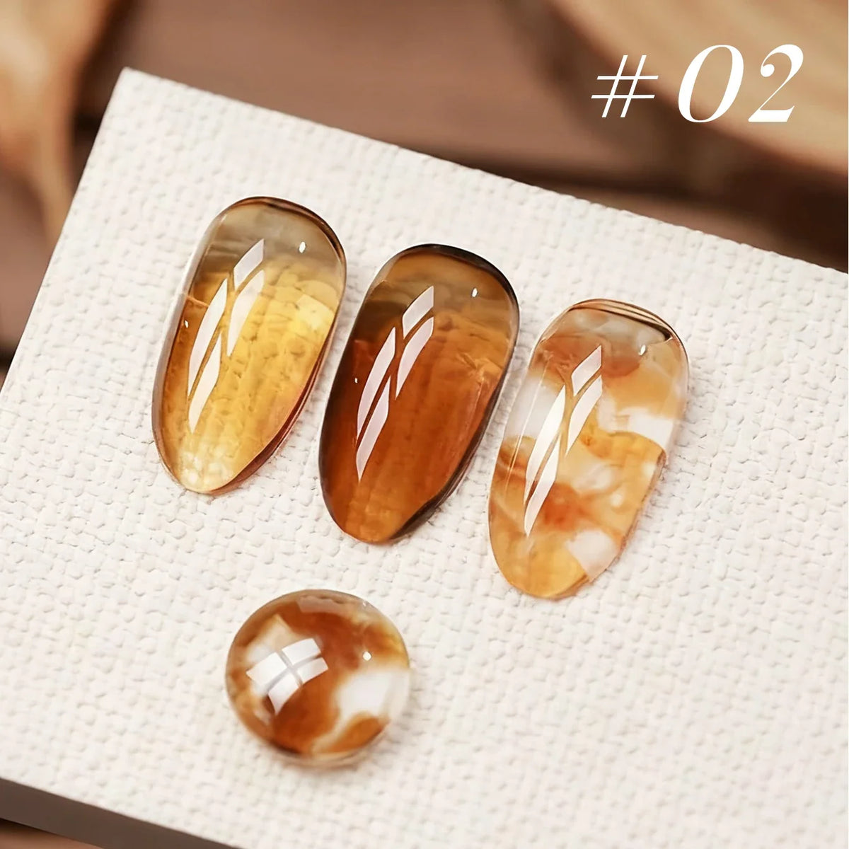 MIANEL 10ML Brown Amber Series Jelly Gel Nail Polish 2026 New Popular Ice Clear Caramel Nail Polish Black Nails 1-6pcs 27