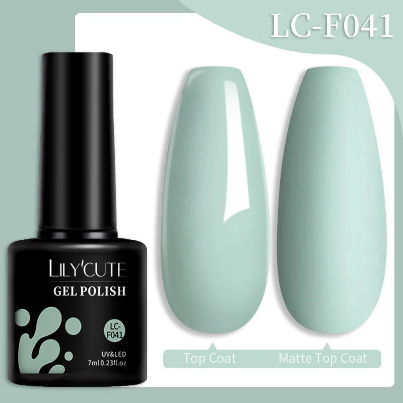 LILYCUTE 7ML Colorful Gel Nail Polish 129 Colors Long Lasting For Manicure Semi Permanent Base Top Coat Nail Art UV Gel Varnish 29