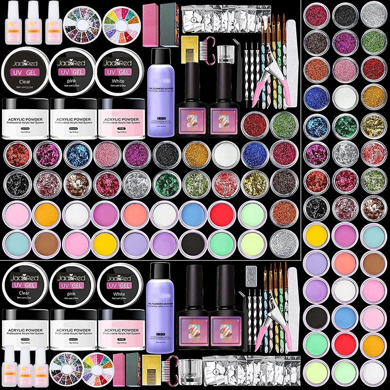 Acrylic Nail Kit Acrylic Powder With Acrylic Liquid For Gel Nails With UV Lamp For Gel Nails Set DIY Gifts For Women 7