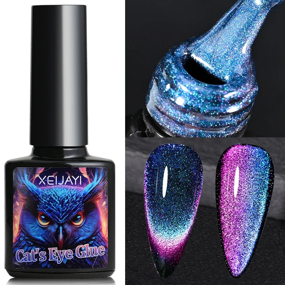 XEIJAYI Pink Cat Eye Gel Nail Polish Ceramic Magnetic Gel UV Semi-permanent Enamels Varnish Nail Supplies For Professionals Gel 22