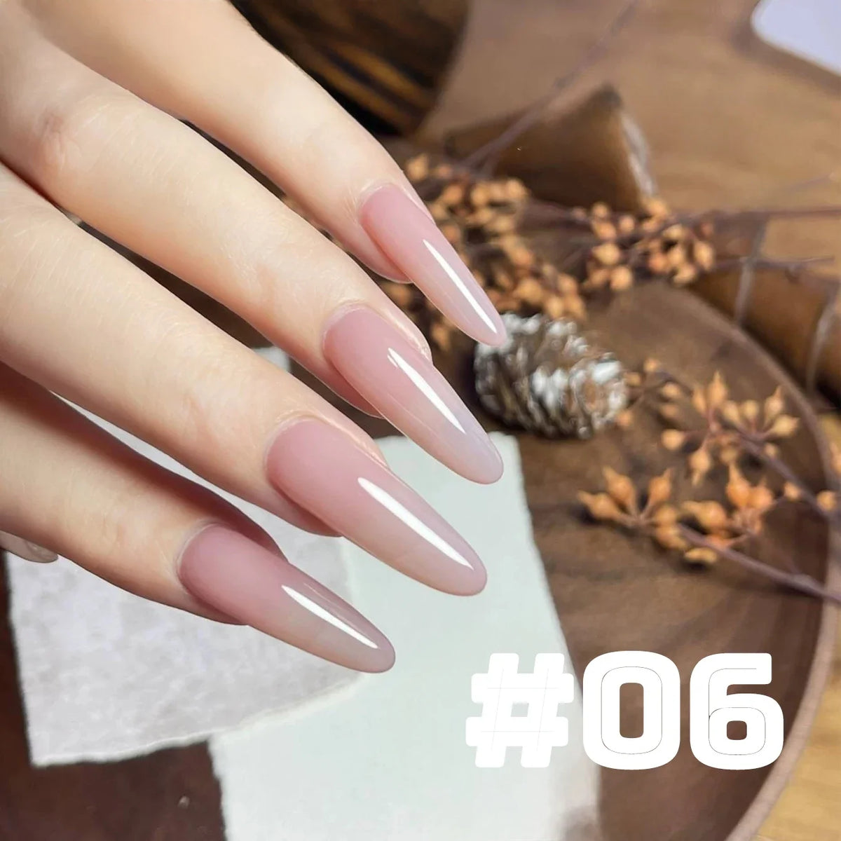 MIANEL  12ML Japanese Style Fairy Gel Nail Polish White Pink Nude Color Ice Clear Nail Polish Pink Nails Summer Nails 1-24pcs 36