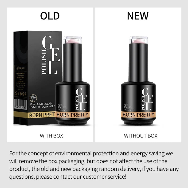BORN PRETTY Milky Jelly Rubber Base Gel for Gel Nail Polish 15ml Russian Self-leveling Nude Color Soak Off Semi Permanent UV Gel 6