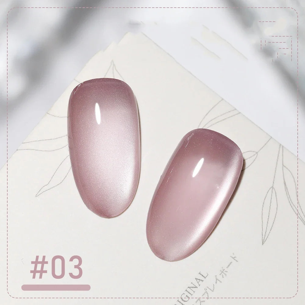 XEIJAYI Pink Cat Eye Gel Nail Polish Ceramic Magnetic Gel UV Semi-permanent Enamels Varnish Nail Supplies For Professionals Gel 60