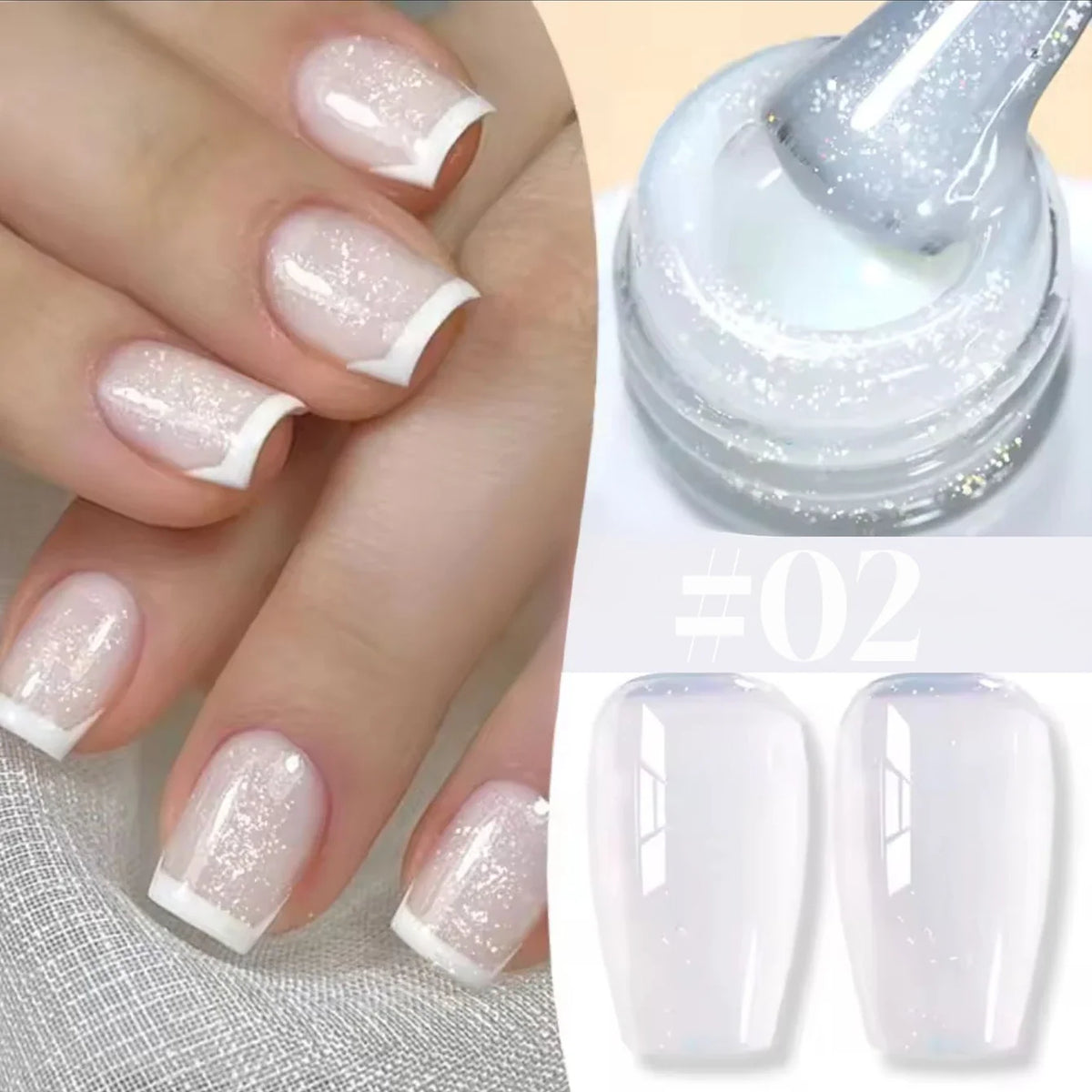 10ML 1-24PCS Milk White Jelly Gel Nail Polish Nail Art 2026 New Popular Nail Supplies UV LED Light Nails Black Red Nails 31