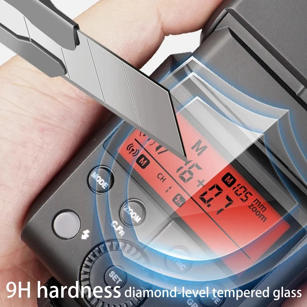 9H Tempered Film Glass Screen Protector Cap for Godox iT30Pro & more 2