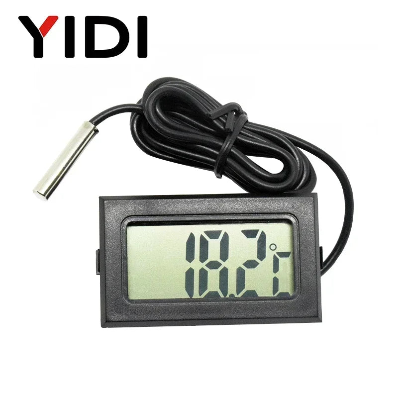 Mini LCD Digital Thermometer Hygrometer | Dual Probe Temperature Humidity Monitor 7
